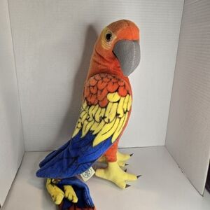 Tiger Tale Toys Viahart 2017 Red Macaw Parrot Plush Stuffed Animal NWT 18" Large